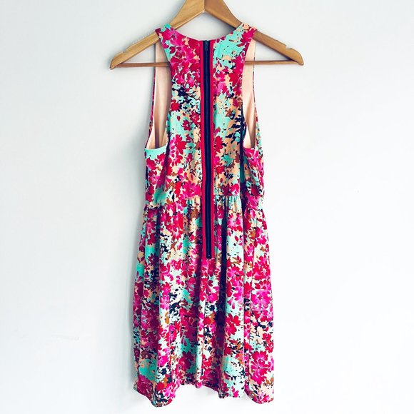 Everly Floral Sleeveless Dress M - Picture 2 of 4